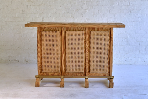 006 Vintage rattan bar